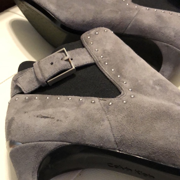 Grey suede CK Booties - Picture 10 of 11